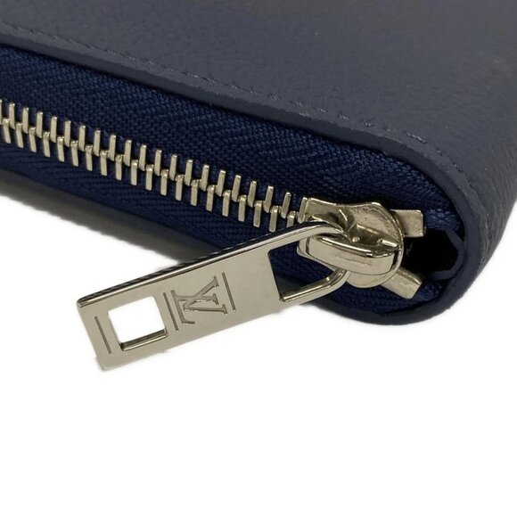 LOUIS VUITTON Zippy Wallet Vertical Rubber Marine LV Aerogram 800-071125 - Picture 7 of 11